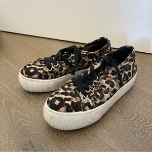 Steve Madden Leopard Print Platform Sneakers 7